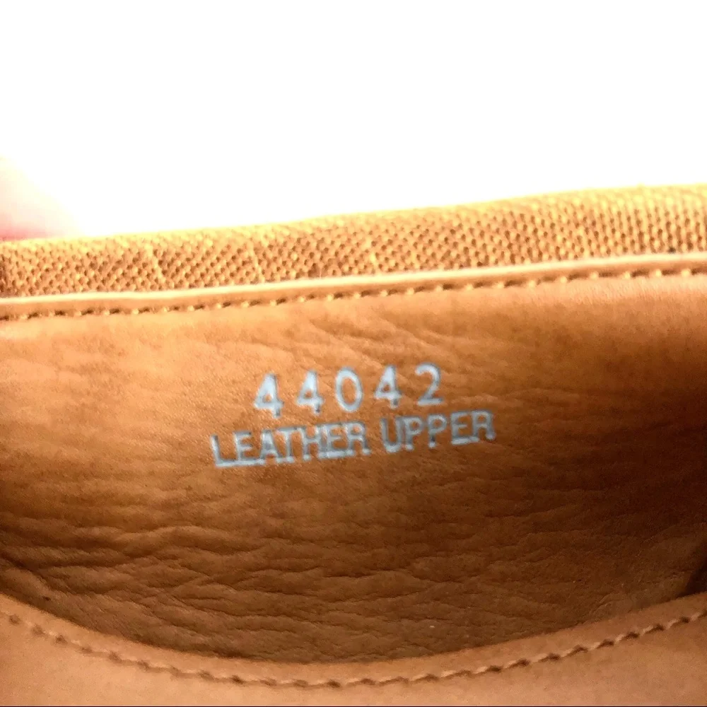 Crew Cuts Girls Tan Leather Ballet Flats Sz 13